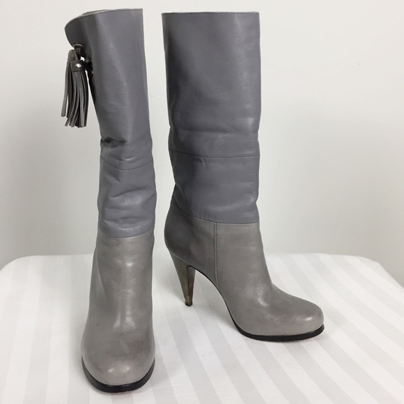 coach grey boots